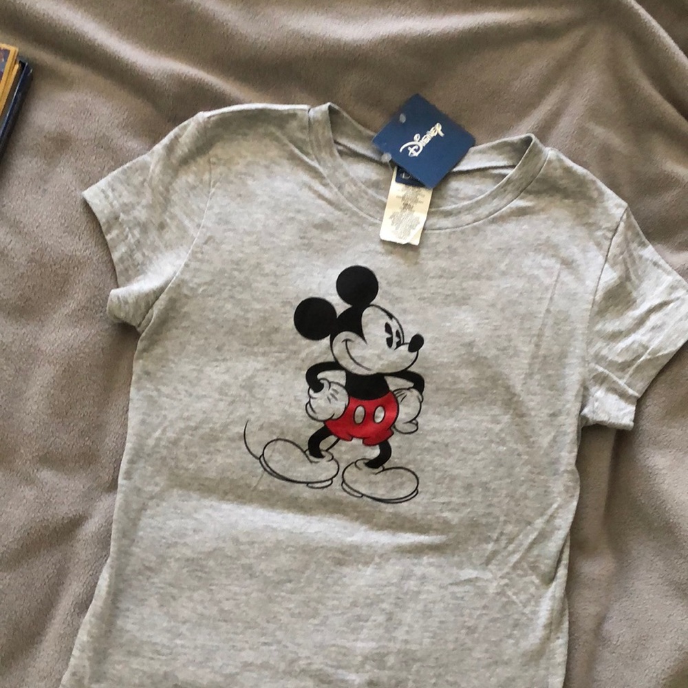 Disney tee. Gray. One with tags and one without
